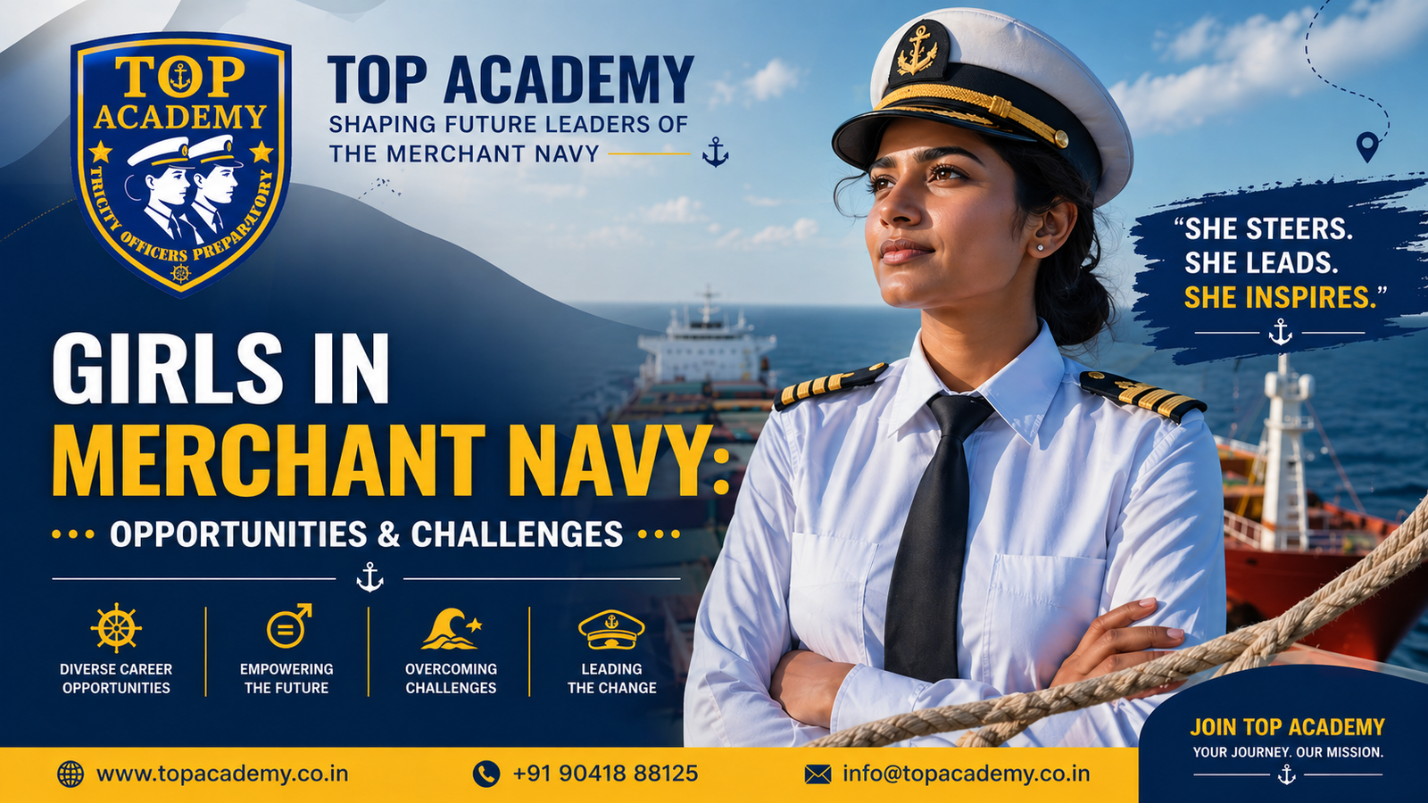 Girls in Merchant Navy Opportunities & Challenges